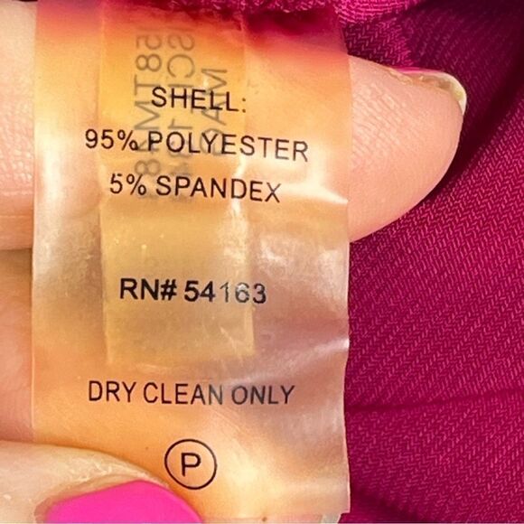 Ivanka Trump magenta long sleeve wrap blouse size M - Picture 12 of 13